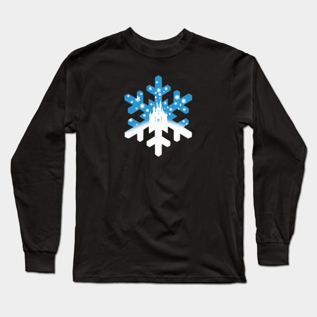 Snowflakes within Snowflake Long Sleeve T-Shirt by magicmirror